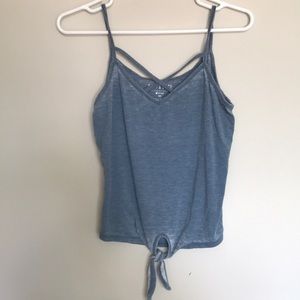 Soft&cozy blue tank top